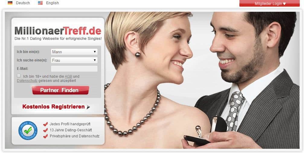 Millionärtreff.de - Onlineplattform für wohlhabende und reiche Singles