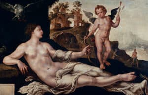 Venus und Amor, von Marten van Heemskerck (1545)