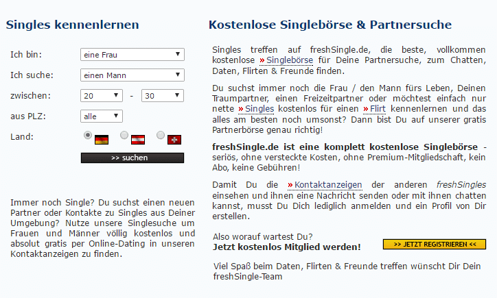 Single portal kostenlos