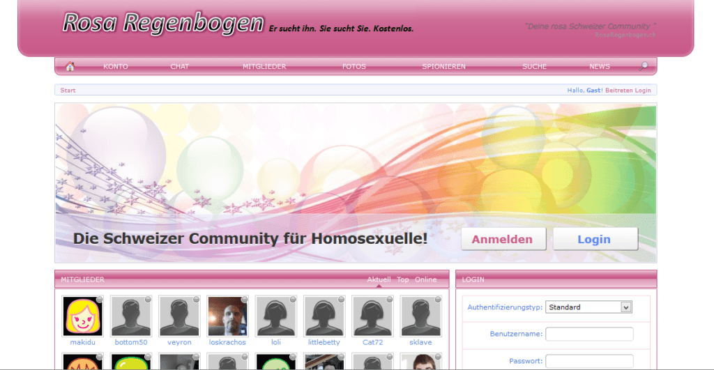 Pink Rainbow - The homosexual Swiss community