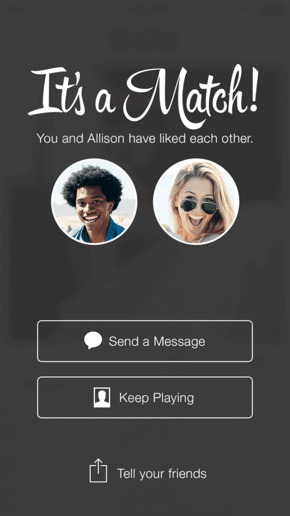 Tinder - Mobile Dating App mit Umkreis Radar 8 Übereinstimmung auf Tinder