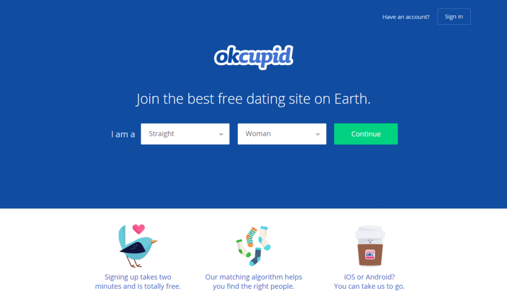 OKCupid (Screenshot Juni 2015)