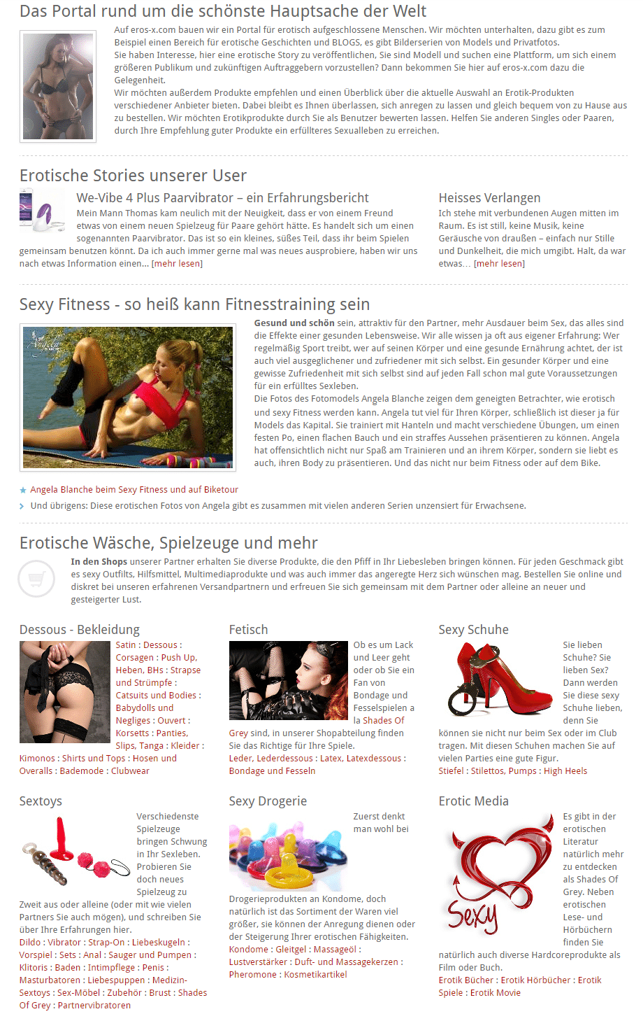 Eros-X.com (Screenshot vom Juli 2015)