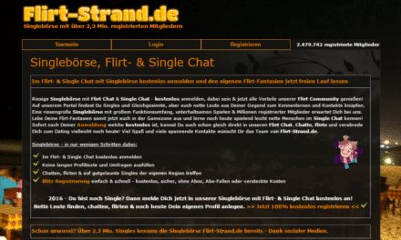 Flirt-Strand.de – Flirt- & Single Chat mit über 2,3 Mio. registrierten Mitgliedern