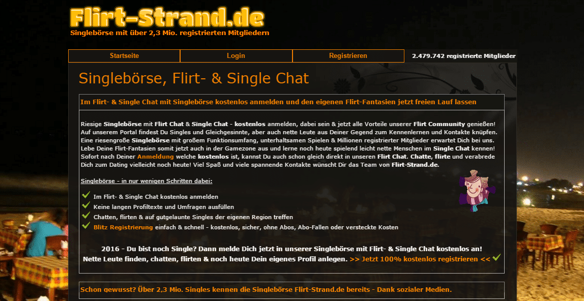 Flirt-Strand.de - Singles Exchange, Flirt &amp; Single Chat