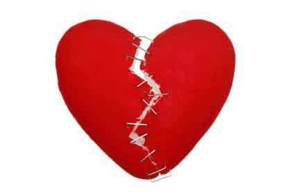 Broken hearts can be mended