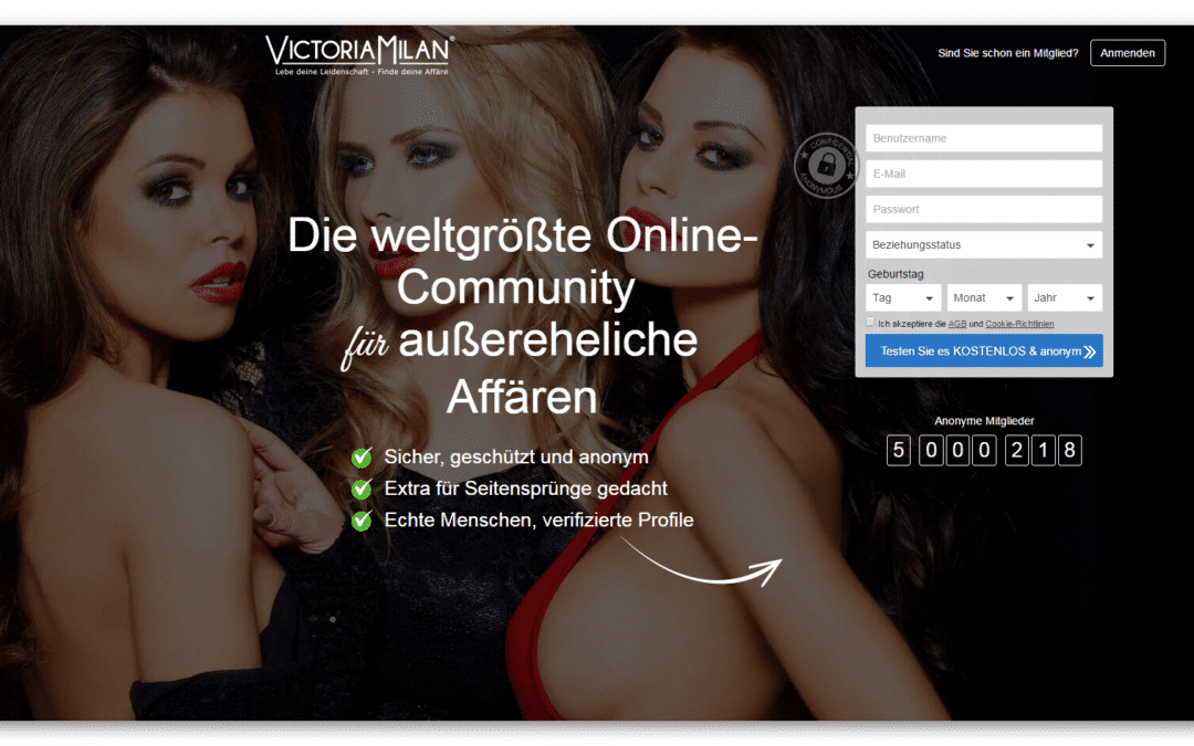 Dating Vergleich - Ihr neutraler und kritischer Wegweiser für erfolgreiches Online Dating 12 Victoria Milan – Weltgrößte Online-Community für Affären und Casual Dating