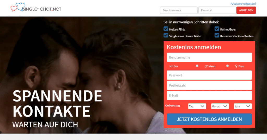 Single-Chat.net - Screenshot (August 2017)