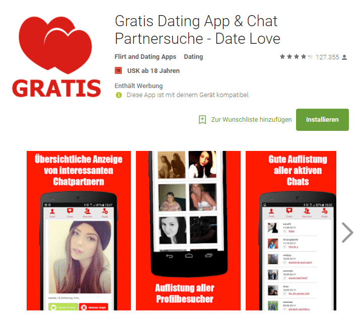 Date Love - Application de rencontre gratuite et chat mobile