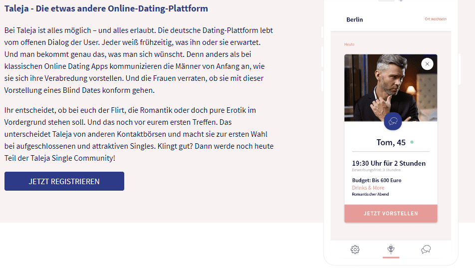 Die deutsche Dating-Plattform lebt vom offenen Dialog der User