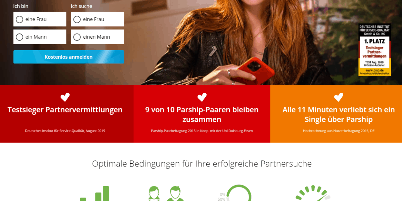 Parship.de – Seriöse Partnervermittlung für niveauvolle Singles