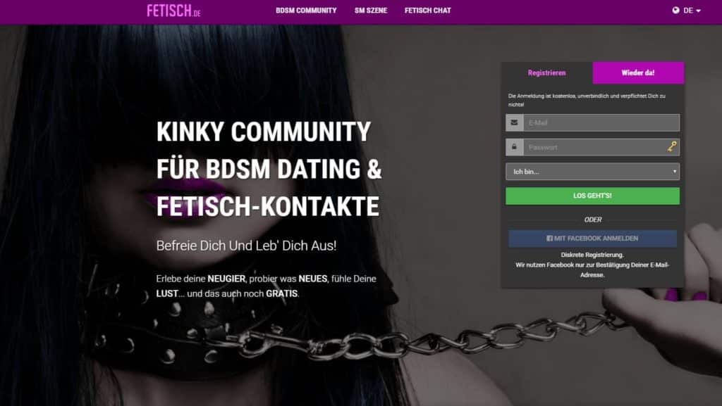 Fetisch.de - Kinky community for BDSM dating and fetish contacts