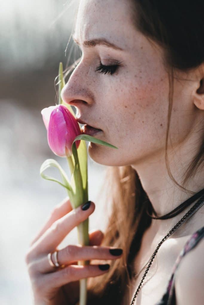 Las mujeres polacas aman las flores