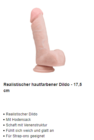 Realistischer hautfarbener Dildo - 17,5 cm von Beate Uhse