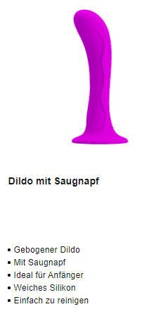 Weicher Silikon Dildo mit Saugnapf, von Beate Uhse