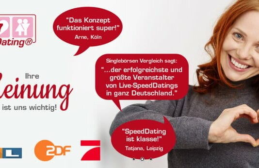 SpeedDating.de - Le plus grand fournisseur allemand de speed dating - Capture d&#39;écran du site Web du 24 janvier 2024