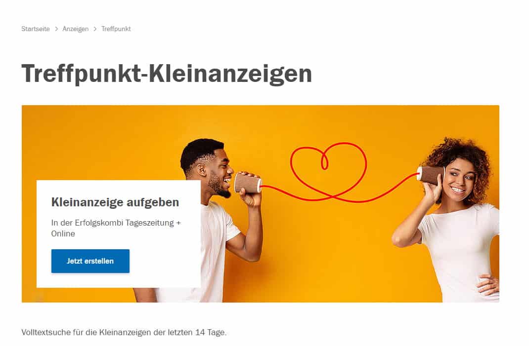 Singles aus Süddeutschland - Treffpunkt-Kleinanzeigen des Südkurier