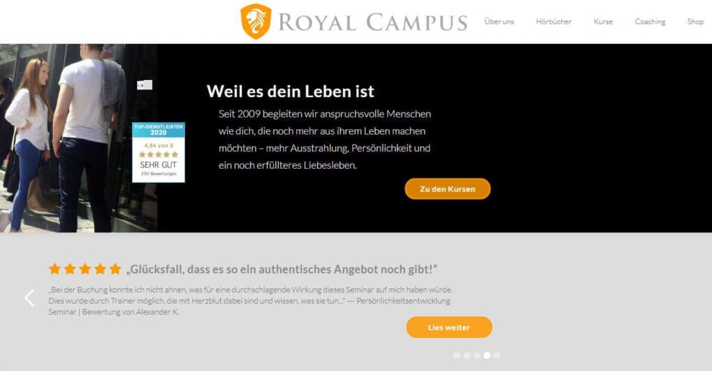 Frauen erfolgreich ansprechen und gekonnt flirten 2 Royal Campus Akademie - Flirt Coaching