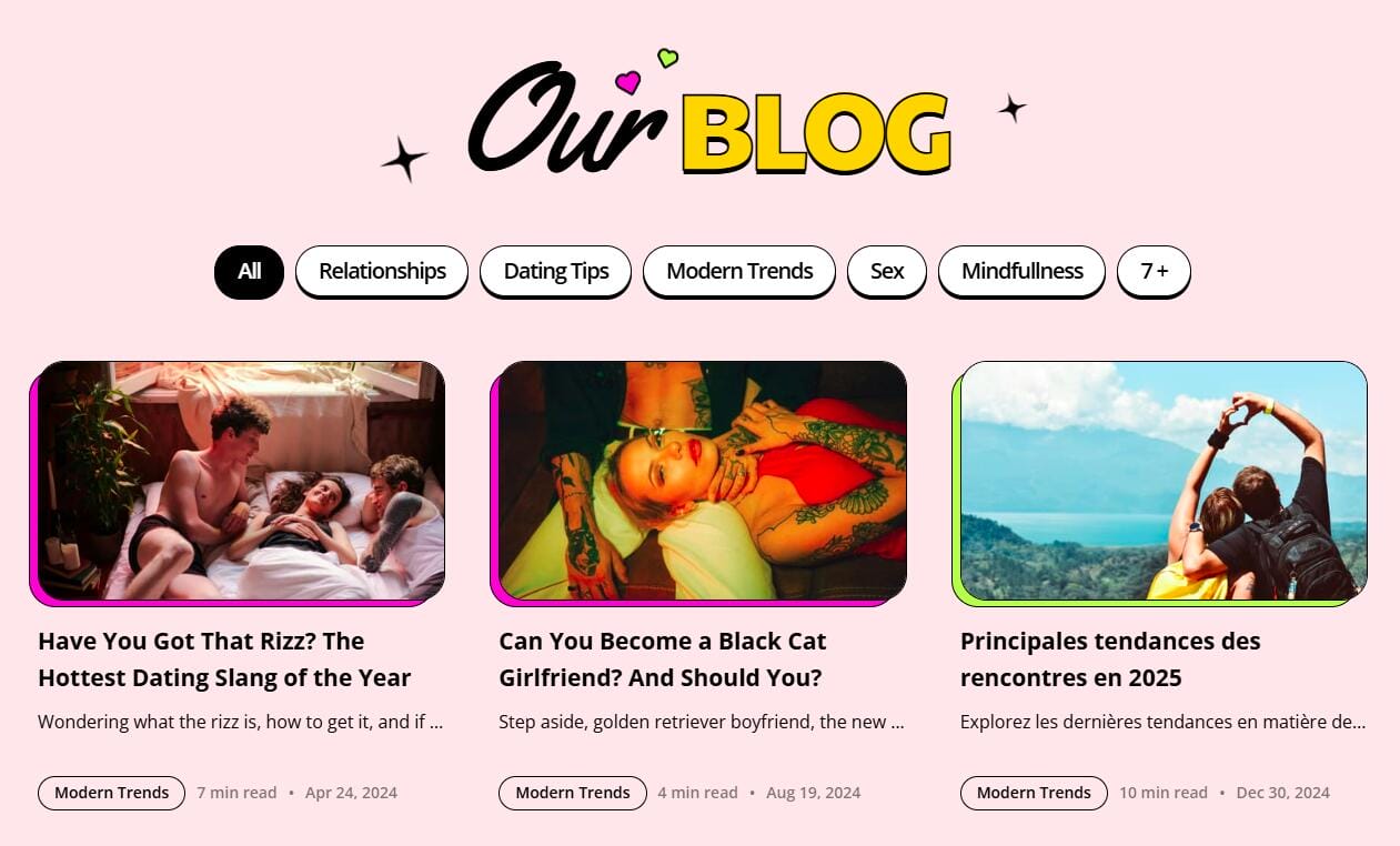 Der Dating-Blog von Once