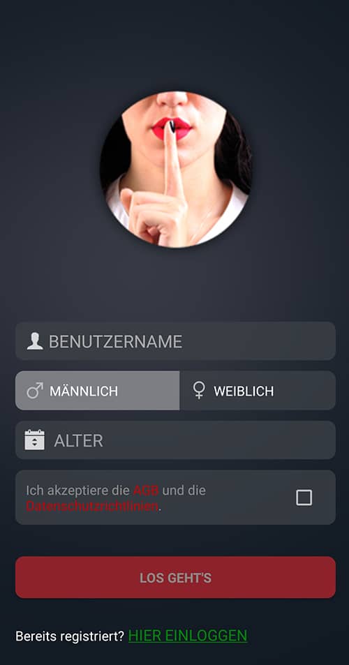 Heimlich Beicht- und Dating App - Anmeldung in 2 Minuten erledigt