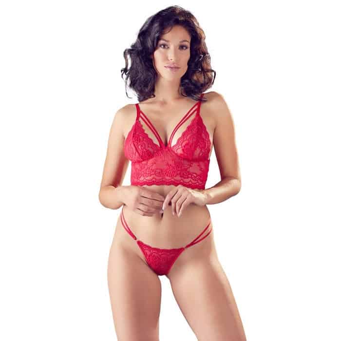 dv bralette string rot Es wird heiß: Dessous-Trends 2023