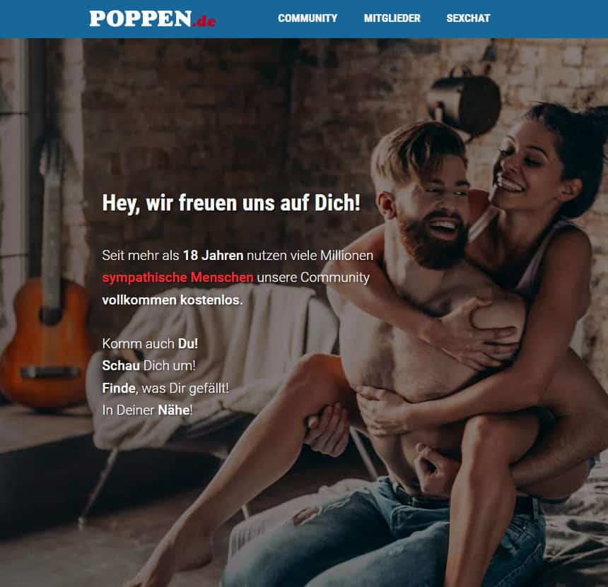 Poppen.de - Erotische Kontakte und grosser Sexchat