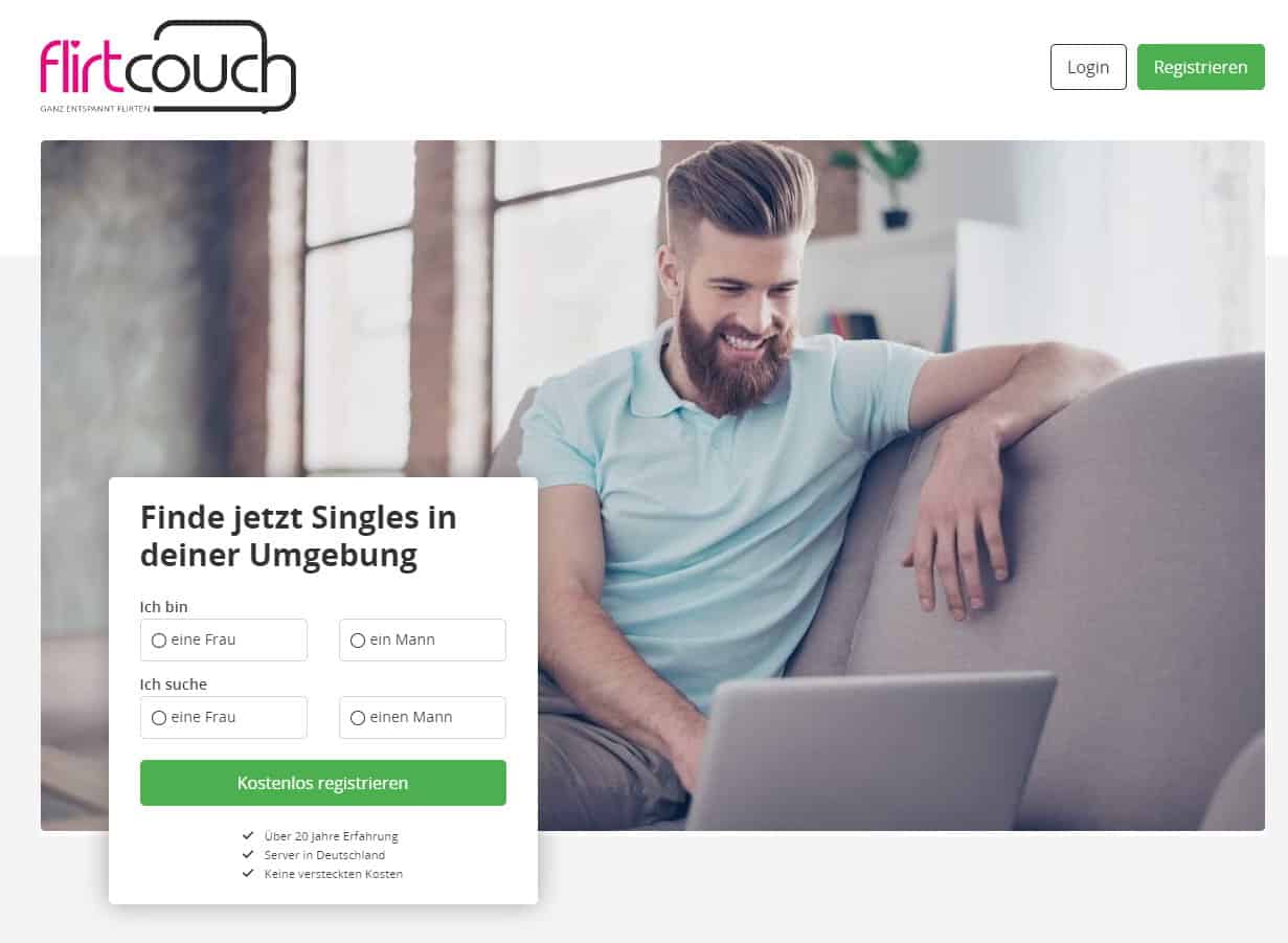 Flirtcouch.com - The singles exchange tested and compared