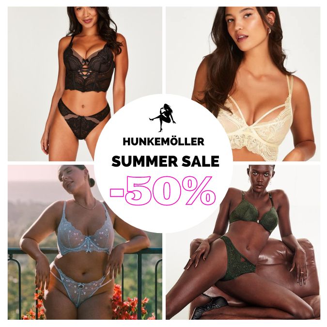 The Hunkemöller Summer Sale - save up to 50% on lingerie and underwear until the end of July