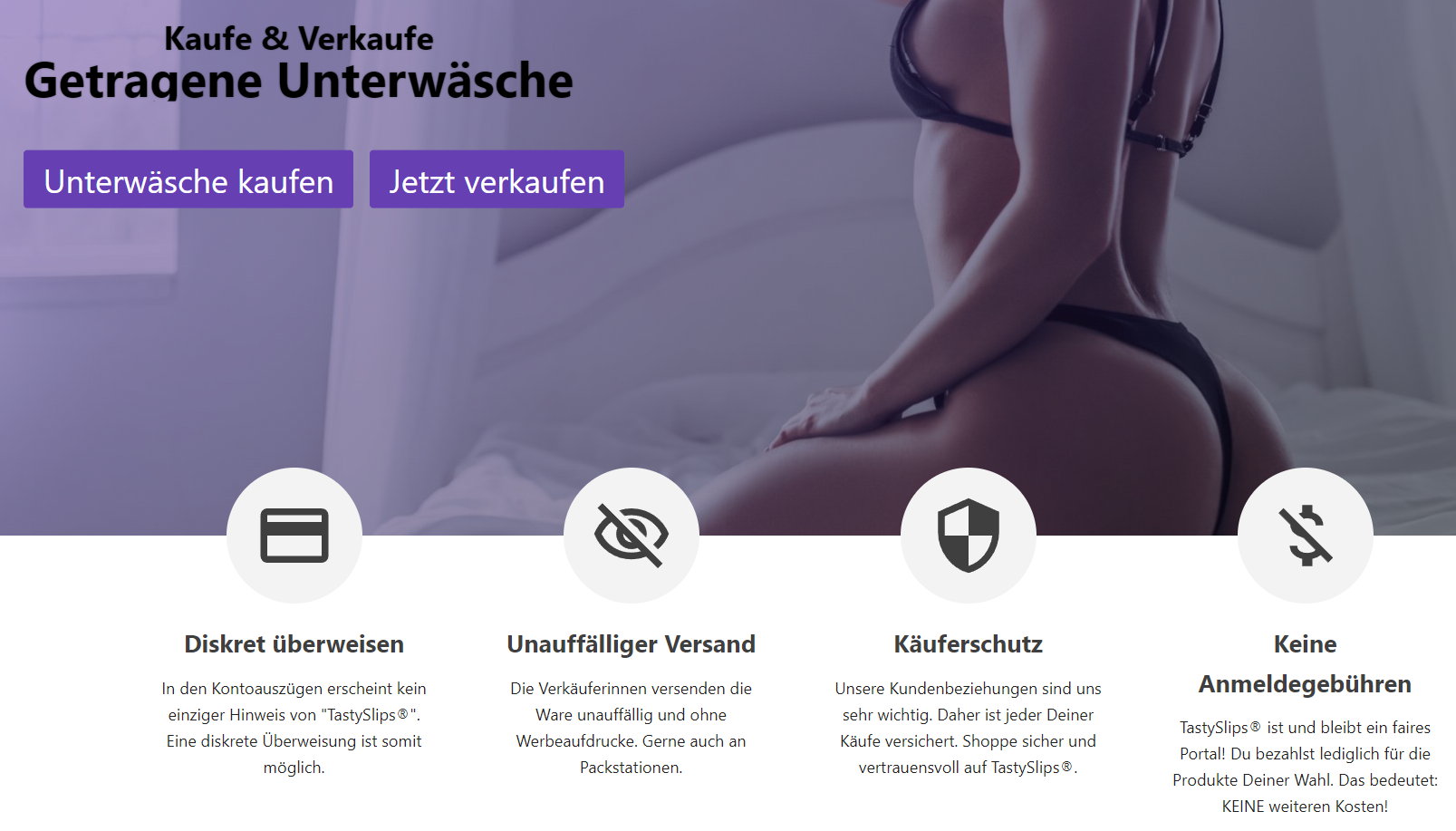 TastySlips - Getragene Dufthöschen von Deutschen Girls