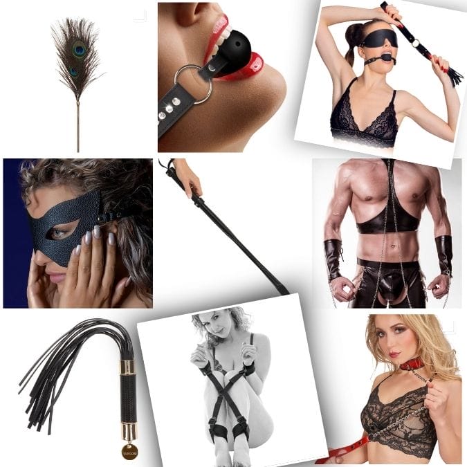 SM Toys and BDSM toys for beginners and beginners: gags, masks, restraints, whips and more