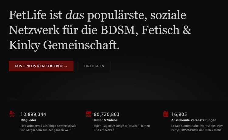 FetLife es la red social más popular para la comunidad BDSM, Fetish &amp; Kinky.