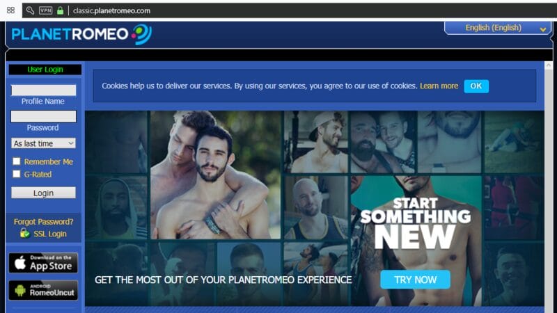 The classic version of PlanetRomeo - now also available as a smartphone app for iPhone and Android