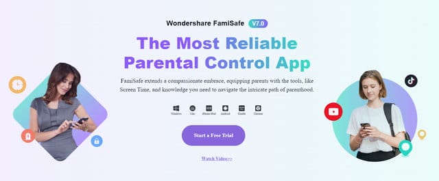 Application de contrôle parental Famisafe