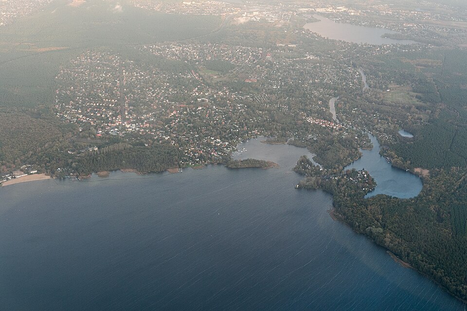 Luftbild des Müggelsees