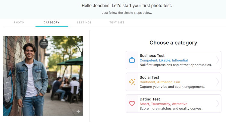Photofeeler bietet echtes Nutzer-Feedback zu hochgeladenen Profilfotos für unterschiedliche Bedürfnisse
